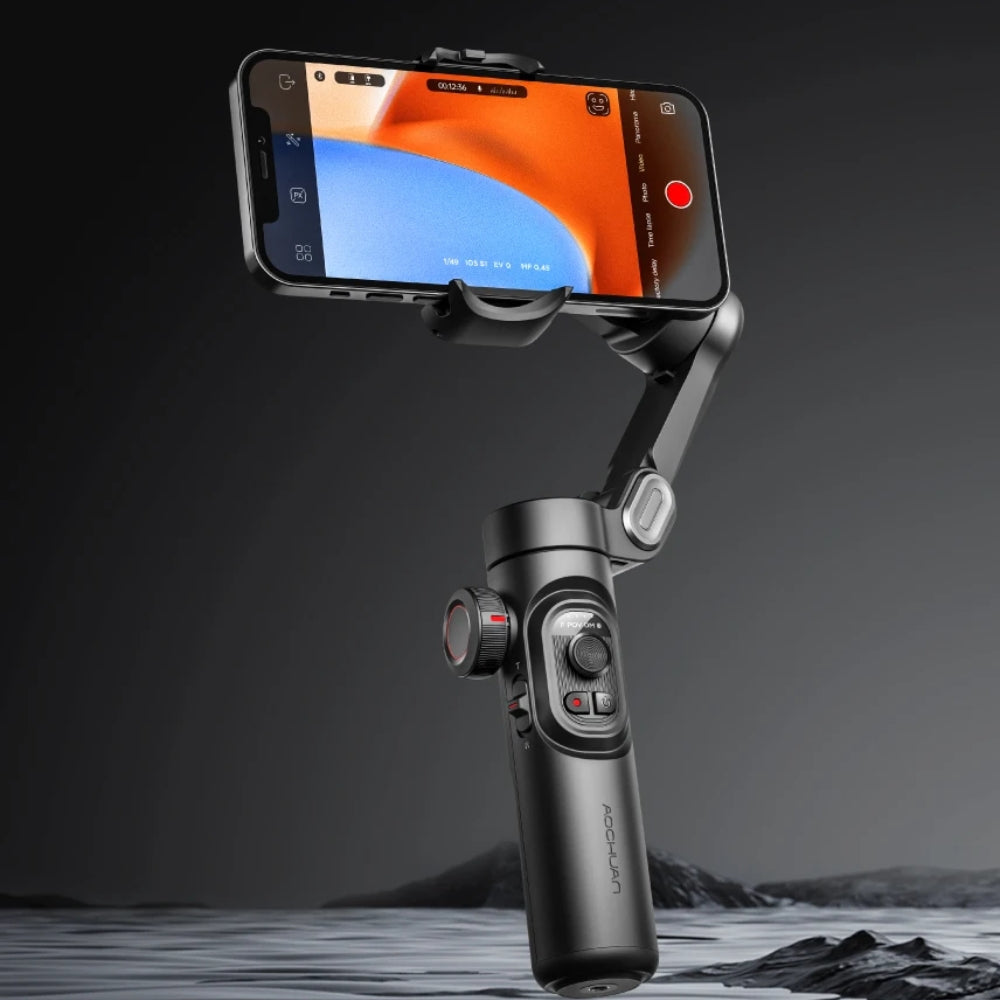 Smartphone Gimbal Stabilizer - 3-Axis Smooth Video Stabilization