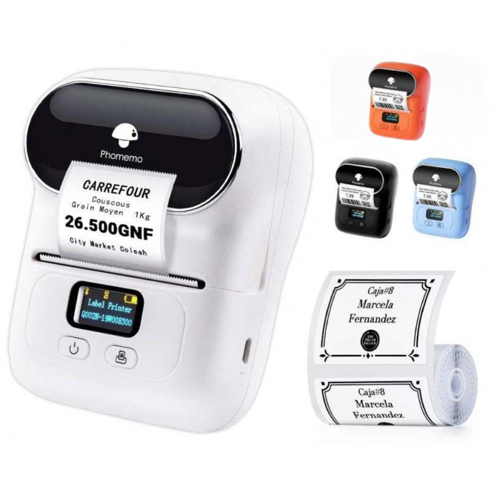 Wireless Smart Thermal Sticker Printer - Self-Adhesive Label Printing