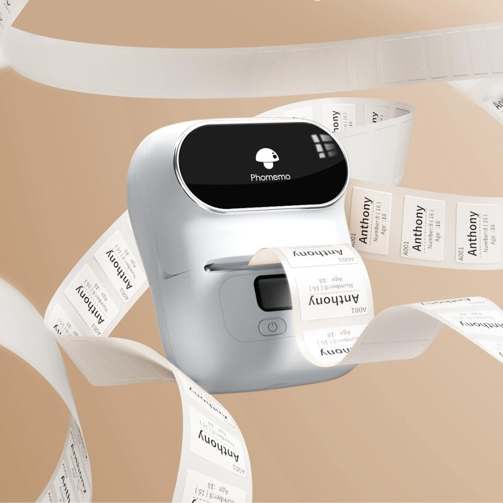 Smart Thermal Sticker Printer - Label Size Options