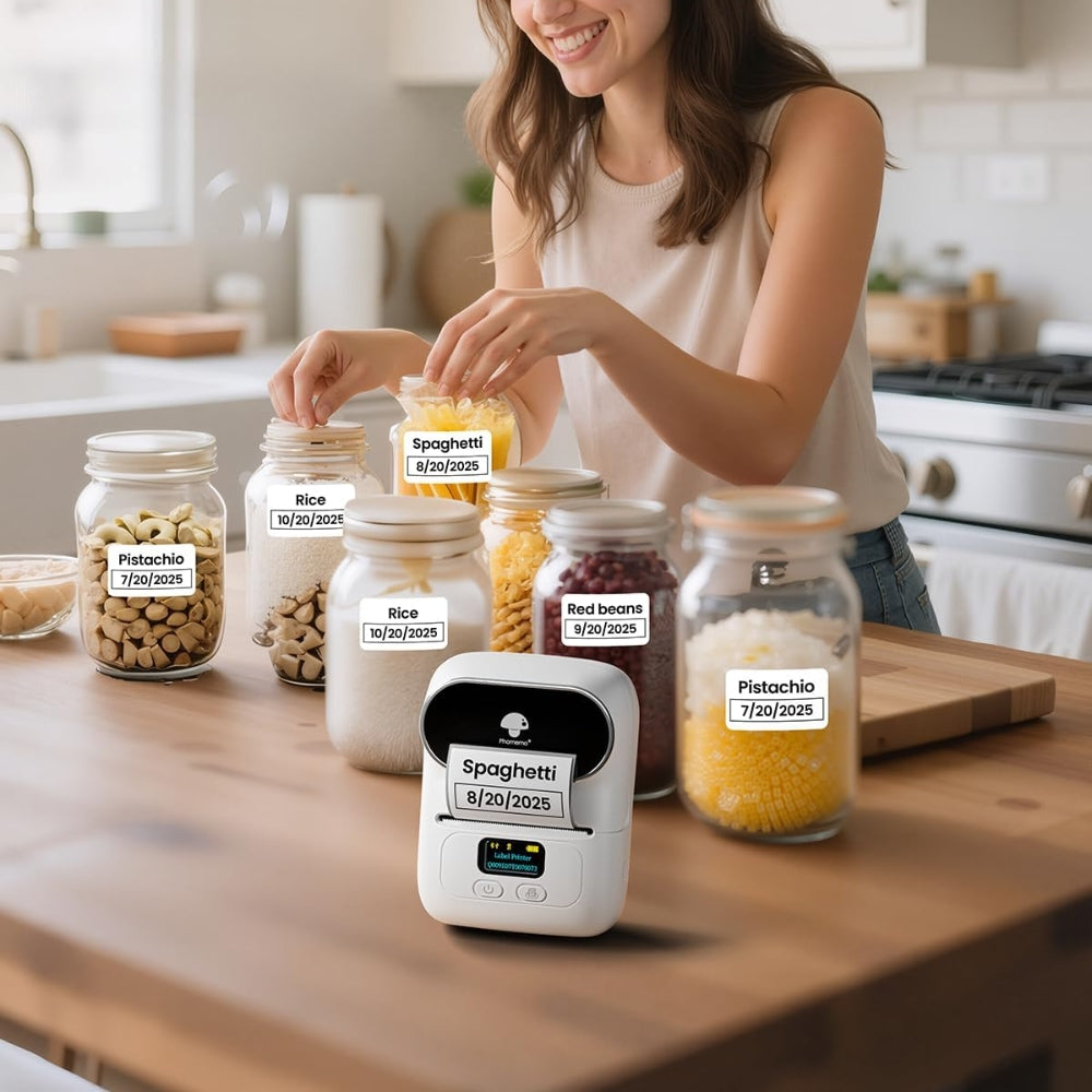 Wireless Label Printer - Printing QR Code Stickers