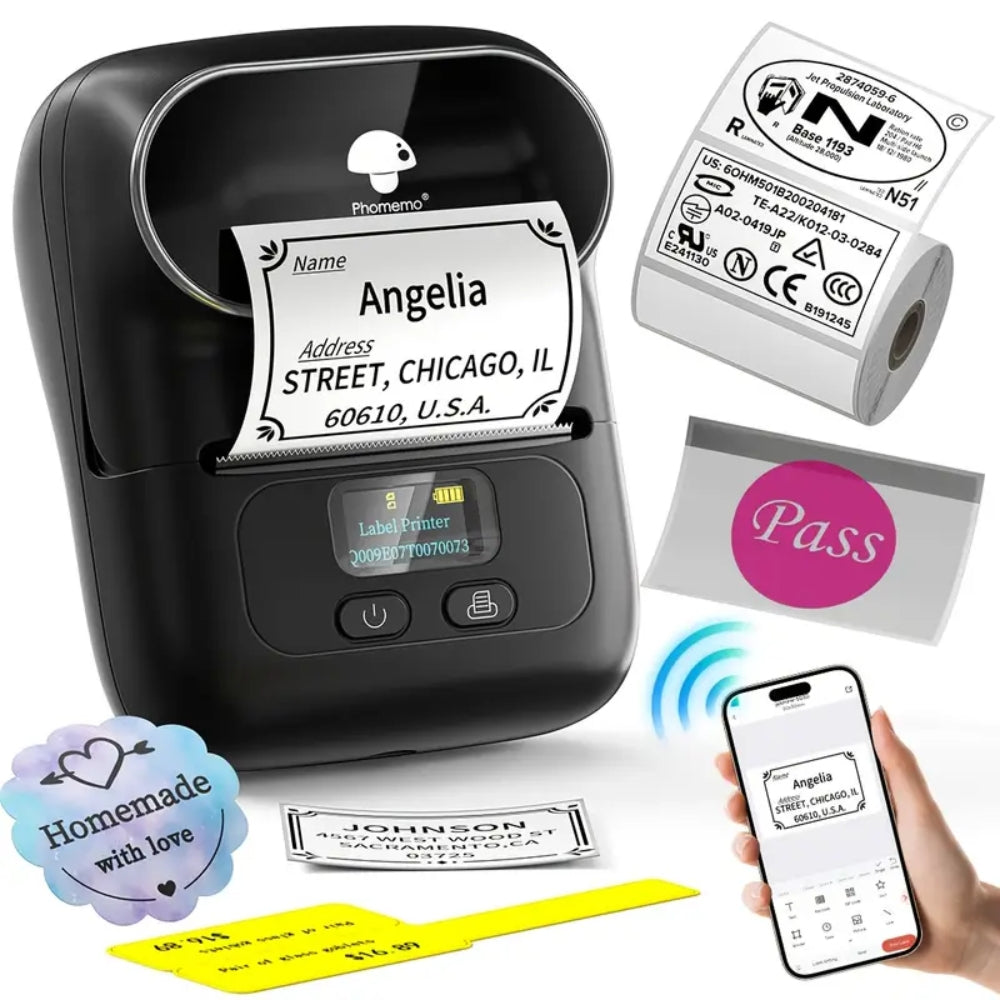Thermal Label Printer - Bluetooth App Controlled