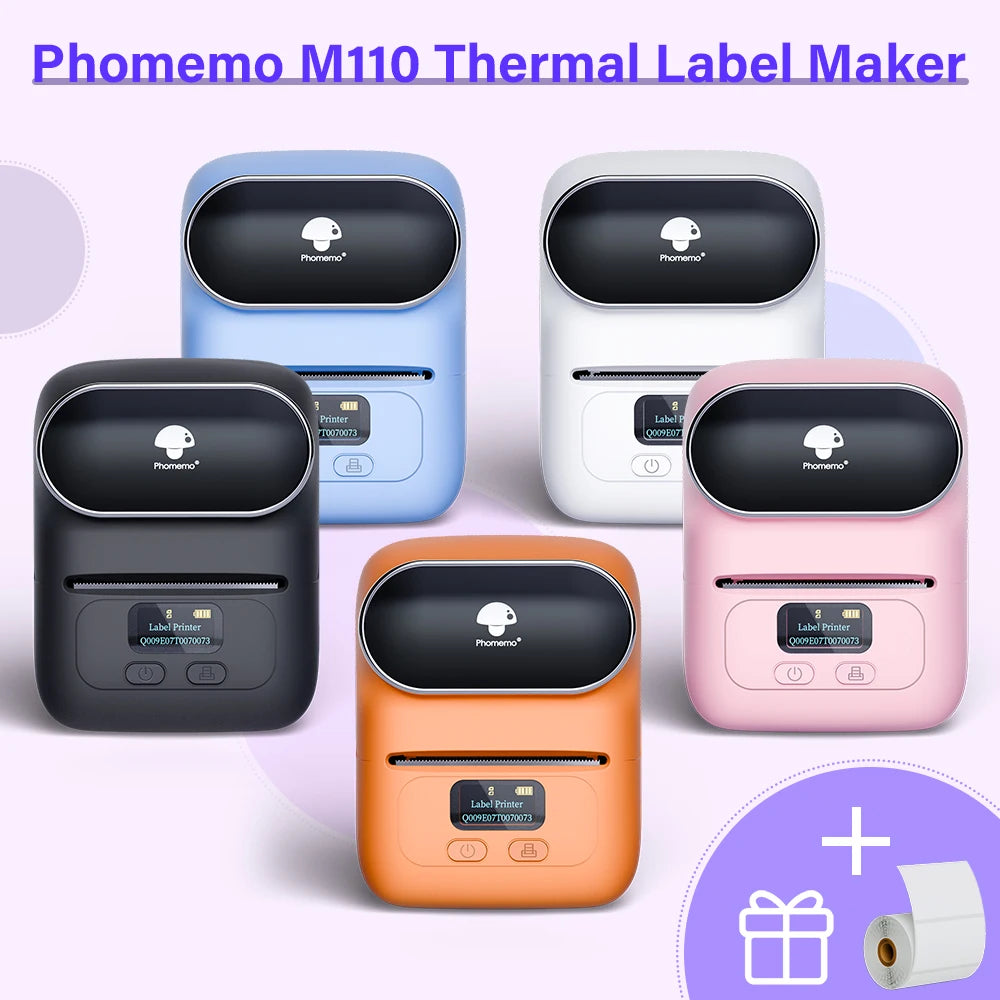 Portable Bluetooth Sticker Mini Printer - Wireless Label Maker