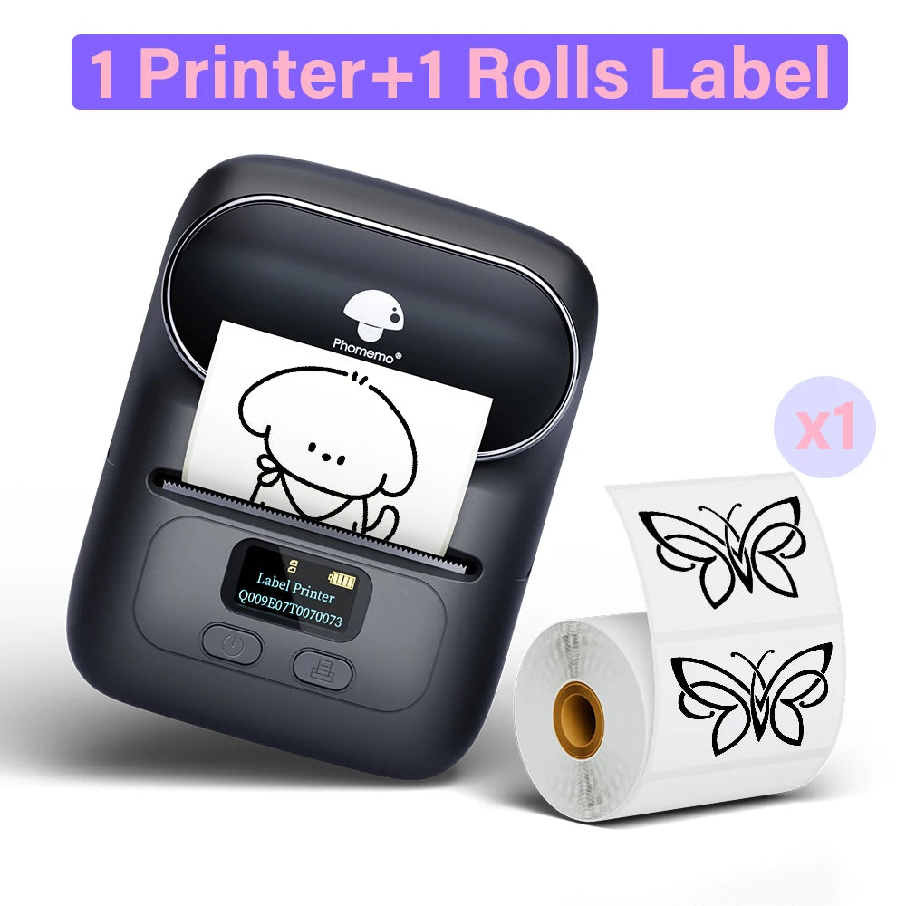 Mini Bluetooth Printer - Self-Adhesive Label Output
