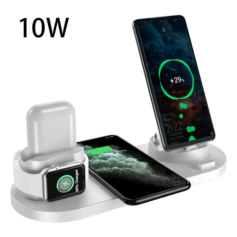 6-in-1 Wireless Charging Dock Station for iPhone, Apple Watch and AirPods