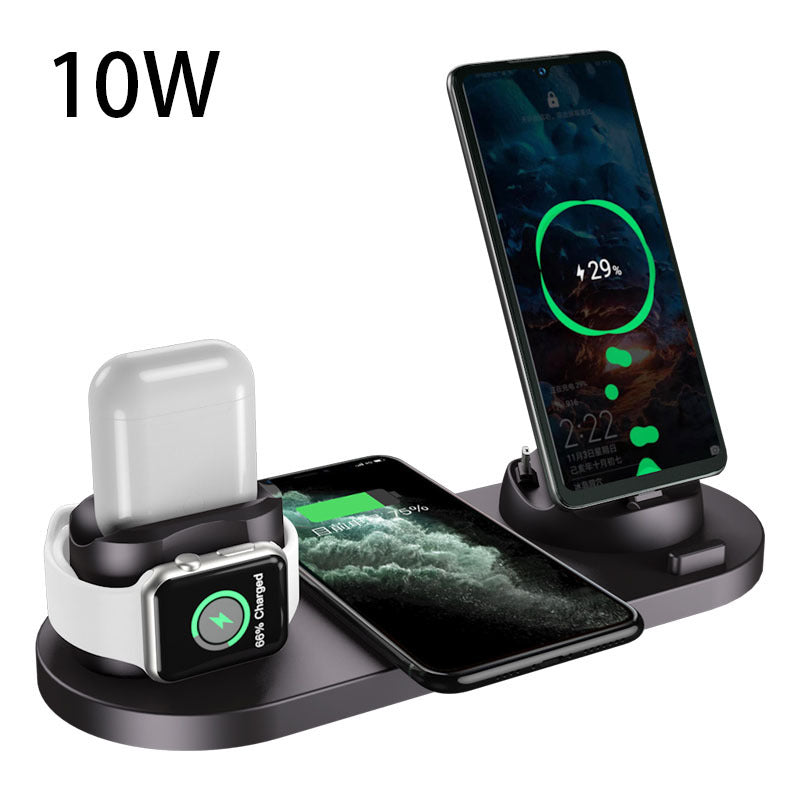 6-in-1 Charging Station - iPhone Fast Wireless Charger Top View