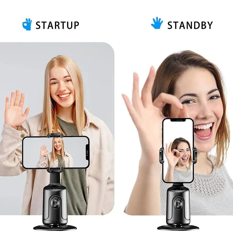 AI Face Tracking Gimbal - 360 Degree Rotation