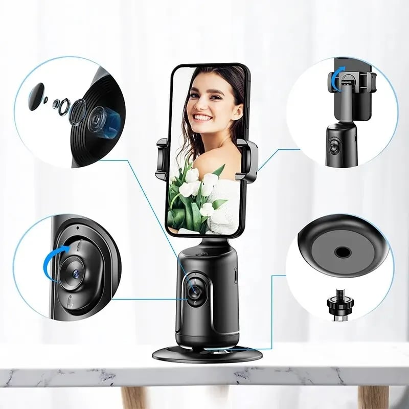 AI Face Tracking Gimbal Stabilizer - Package Contents