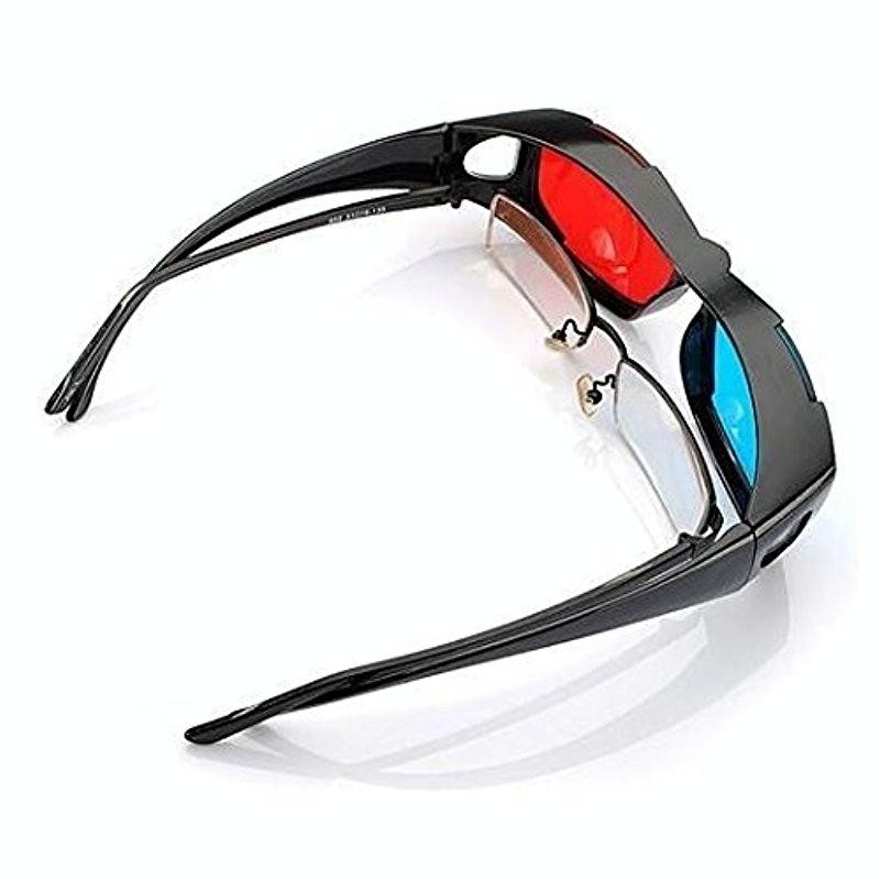 3D Anaglyph Glasses - Lightweight Frame Front View