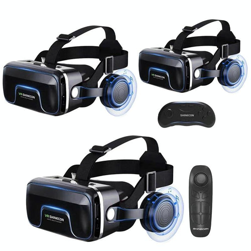 3D VR Headset for Smartphones - Immersive Virtual Reality Gaming Goggles