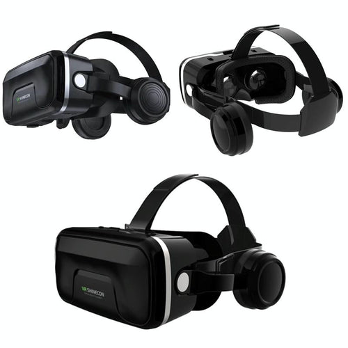 VR Headset 7th Gen - Wide FOV Lens and Adjustable Headband