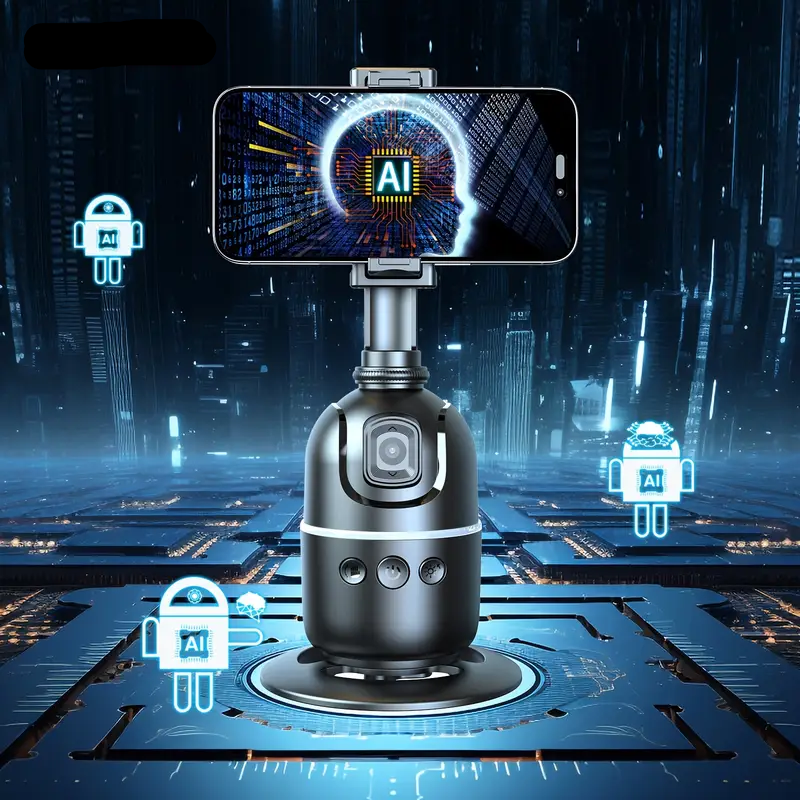 Smart AI Selfie Stick 360 - Automatic Face Tracking Tripod